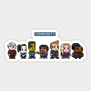 Community 8bit Retro Sticker